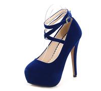 WQHPLMD Women's Pumps Platform Buckle Slip On Stiletto Shoes Shallow Mouth High Heel Color Block Professional Shoe Suitable for Night Banquet Etiquette Models Catwalk