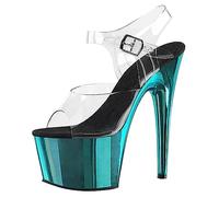 WQHPLMD Women's Sandals Stiletto Heel Platform Pumps Open Toe Ankle Strap Dress Shoes Party Wedding Pump Shoes Origin China