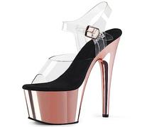 WQHPLMD Women's Sandals Stiletto Heel Platform Pumps Open Toe Ankle Strap Dress Shoes Party Wedding Pump Shoes Origin China