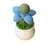 wqibq Catnip Toys für Katzen Katzenminister Blumenspielzeug | Flower Pot Design Catnip | Innenkätzchen -Entertainment Haustierversorgungen zum Spielen der Zahnputzung des Kauens