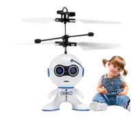 wqibq Juguetes Robot Flying - Dron Interactivo controlado Remoto Ligero | Sensores de Movimiento LED Recargables flotantes | Mini Dispositivo - Niño Interior al Aire Libre