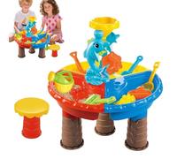 wqibq Mesa De Agua Y - Mesa de Agua y para Niños Pequeños con Accesorios,Juegos Interactivos para Exterior Y Aprendizaje Preescolar, Juguetes para Niños Y Niñas