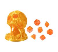wqibq Tour à Dés Squelette - Accessoire de Jeu Effrayant pour Jeux DEE Rôle ou dei Société - Design Crâne Macabre pours Halloween, Donjons et Dragons, Plateau Geek