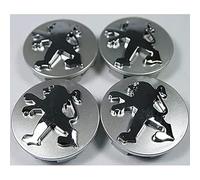 WQIUTT 4 Piezas Coche Tapas Centrales para Peugeot 106 107 206 207 307 308 406 407 56MM Tapabujes Rueda Tapa Centro Llantas Buje Herrumbre Tapacubos Cubo Tapon Central