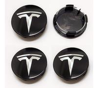 WQIUTT 4 Piezas Coche Tapas Centrales para Tesla Model 3 2020-2024 56mm Tapabujes Rueda Tapa Centro Llantas Buje Herrumbre Tapacubos Cubo Tapon Central,A