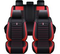 WQIUTT 9 Piezas Cuero Coche Juegos Cubreasientos para Hyundai Tucson 2000-2025,5 Plazas Fundas Asiento Impermeables Transpirabilidad Interior Accesorios,Red-Luxurious_Set