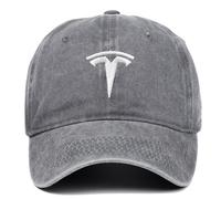 WQIUTT Gorras de Béisbol con Logotipo de Coche Tesla, para Hombre y Mujer, Gorra de Béisbol Ajustable con Diseño de Coche de Carreras, Gorra de Moto,B