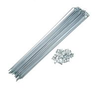 WQJZTX 36 radios de acero de 14G J Bend para bicicleta, radios de acero de 254 mm, 260 mm, 266 mm, 274 mm, 287 mm, 294 mm, 244 mm, 257 mm, 263 mm, radios de ciclo con pezones (36 unidades - 260 mm)