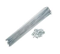 WQJZTX 36 radios de acero de 14G J Bend para bicicleta, radios de acero de 254 mm, 260 mm, 266 mm, 274 mm, 287 mm, 294 mm, 244 mm, 257 mm, 263 mm, radios de ciclo con pezones (36 unidades - 290 mm)