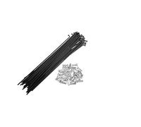 WQJZTX 36 radios de acero para bicicleta de 14 G, 119 mm, 125 mm, 136 mm, 138 mm, 141 mm, 144 mm, 153 mm, 158 mm, 169 m, radios de ciclo con pezones (174 mm-36 piezas)