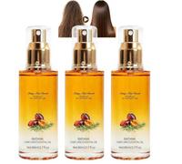 Wqkq Hair Oil Spray, Leave-In Hair essential Oil Spray Mist (3) | with Jojoba Oil & Shea Butter, Lightweight Weightless Hydrating Hair Treatment Oil, Anti-Frizz Clear Conditioning Spray
