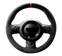 WQKRBMGU Funda para volante Alcantara cosida a mano compatible con Mini Cooper/Cooper S One
