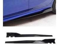 WQLTTFC Faldones Laterales para Seat Leon ST 2012-2016 2017 2018 2019 2020, Falda Lateral de Extensión Estribos AntiarañAzos Protector, Accesorios Coche,Bright Black