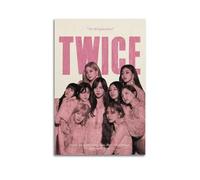 WQMP Póster de fotos de álbum de música Twice, lienzo estético para pared, póster de música vintage y películas, pintura decorativa para sala de estar, dormitorio, 20 x 30 cm, estilo sin marco