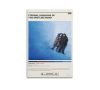 WQMP Póster de lienzo con texto en inglés "Eternal Sunshine of the Spotless Mind" para decoración de dormitorio, oficina, habitación, regalo, 30 x 45 cm