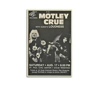 WQMP Póster de lienzo de Motley Crue para decoración de dormitorio, oficina, habitación, regalo, 30 x 45 cm