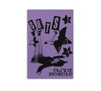 WQMP Póster de Olivia Rodrigo para pared, lienzo estético, póster vintage de música y películas, pintura decorativa para sala de estar, dormitorio, 30 x 45 cm, estilo sin marco