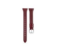 WQOTHHZR CAREG 20 mm 22 mm Slim Genuine Band Correa de cuero for Samsung Galaxy Watch Active 2 Compatible con Watch3 41mm / Gear Sport Wamkand Accesorios Durable(8 Red wine,22mm)