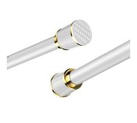 WQPMNYG Barra para Cortina de Ducha Ajustable sin Necesidad de taladrar, Barra telescópica Extensible para baño y balcón, Color Blanco, 160-250 cm, Usar en el baño, la Cocina y el Jard