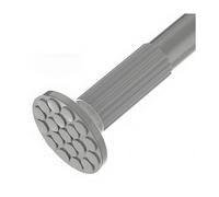 WQPMNYG Barra telescópica Ajustable para Cortina de Ducha de 1 m a 4 m, sin Necesidad de taladrar, Barra de tensión Extensible para baño, Armario, Ventana y Cocina (Gris, 1,8-2 pies / 5,8-7,5 pies)