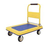 WQPMNYG Carretilla de Plataforma de Acero Resistente con Ruedas, Carretilla de Empuje Plegable, Carretilla de Plataforma Resistente, Carretilla de Plataforma de Acero, carretillas de Arrastre para c