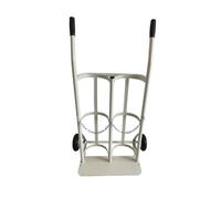 WQPMNYG Carro Doble para Cilindros de oxígeno, Carro rodante de Metal Ligero con Ruedas para Tanques de oxígeno de 8 a 15 litros, Estante de Almacenamiento de Cilindros de Alta Resistencia para Alma