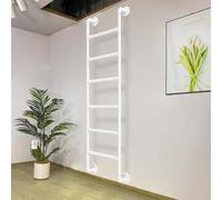 WQPMNYG Escalera de Emergencia para sótano, Ventana, Pozo, de Metal Blanco, de 2,4 m, para Cama Alta, Cubierta, Autocaravana, Multiusos, de 2,1 m (280 cm/110 Pulgadas)