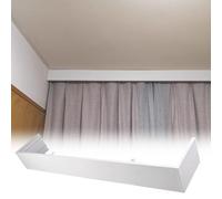 WQPMNYG Juego de Barra de Cortina extralarga para Montaje en Techo, no Requiere riel, Cubierta de Cenefa Duradera, Tringle de 530 cm (17,4 pies) para Cortinas Elegantes.