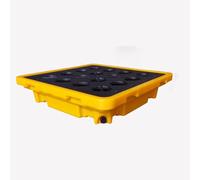 WQPMNYG Plataforma de contención de derrames con Bandeja antifugas y Salida de Drenaje, paletas modulares apilables para la gestión de Fugas en contenedores Secundarios de petróleo y Barri