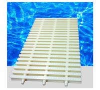 WQPMNYG Rejilla de desagüe para Piscina de 4 Piezas, Duradera y Resistente - Canaletas de plástico empalmables de 20x100 cm para facilitar el Drenaje de desbordamientos de Piscinas y baños, solución