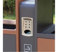 WQQYU6HKF Cubo de Basura para Exteriores Grande Basurero metálico de Doble Caja for Espacios públicos comerciales al Aire Libre Clasificación Patio Papelera