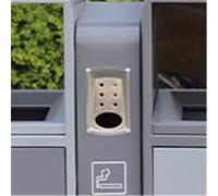 WQQYU6HKF Cubo de Basura para Exteriores Grande Contenedor de Basura de Acero galvanizado for Exteriores, con Doble Caja, for Uso Comercial y paisajístico. Clasificación Patio Papelera