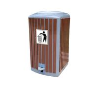 WQQYU6HKF Cubo de Basura para Exteriores Grande Cubo de Basura de Metal de Gran Capacidad con Pedal for áreas públicas Clasificación Patio Papelera
