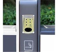 WQQYU6HKF Cubo de Basura para Exteriores Grande Papelera de Metal con diseño de Doble Caja for Exteriores con diseño panorámico Clasificación Patio Papelera