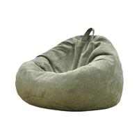 WQQYU6HKF Sofa Puf con Almohada otomana y Alfombra, sofá Perezoso for Sala de Estar Dormitorio Sofá Pequeño(Green,Grande)