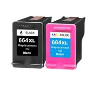 WQVXGKTI 1 Cartucho de Tinta 664XL Compatible con Suministros de Impresora Deskjet 1115 2135 2138 3636 3638 3635 4535 4536 4538 4675 para número de Pieza 664(1SET)