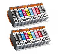 WQVXGKTI Compatible 10pcs/20pcs/30pcs PFI-300 PFI300 Cartucho de Tinta de inyección de Tinta para Impresora ImageProgR Pro-300(PFI-300-20pcs 2set)