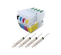 WQVXGKTI LC3217 LC3219 Cartucho de Tinta de Recarga Compatible con Modelos de Impresora MFC-J5330 MFC-J5335 MFC-J5730 MFC-J5930 MFC-J6530 MFC-J6930 MFC-J6935(with Metal Needle)