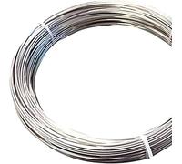 WQZStar Alambre para Colgar Espejo, Alambre para jardín de 4 mm de diámetro, Bobina de Alambre galvanizado, cercado para fijación Floral de Bricolaje, fijación de cercas, plateado/80 m/262,5 pies (5