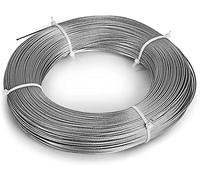 WQZStar Cable de Alambre Cable de Acero Inoxidable para balaustrada Interior y Exterior, 3 mm de diámetro, 1-100 m Extra largo/45 m/147,6 pies (95 m/331,7 pies)