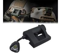 WQZXM Casco táctico luz con Blanco Rojo IR LED la lámpara, Casco Militar Montaje Accesorios para Mich rápido Casco Molle Sistema Picatinny Rail, la Supervivencia luz de señal(Black)