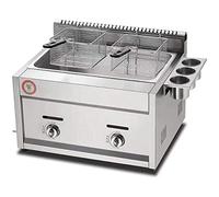 WQZzjm Freidora a Gas Profesional monocilíndrica de 12L para Pollo asado con 2 cestas para Asar, encimera Gruesa de Acero Inoxidable Profunda para el hogar