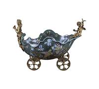 WQZzjm Frutero Vintage, botellero de cerámica de Estilo rústico, Utensilios para Guardar bocadillos, Dulces y Frutos Secos, exquisitos Adornos navideños para la Mesa de Centro.