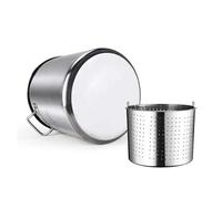 WQZzjm Olla de Acero Inoxidable con colador y Tapa/Olla Multiusos para freír cangrejos, mariscos y Pavo, Olla Pesada para hervir, 27 Cuartos de galón (27 Cuartos de galón)