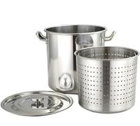 WQZzjm Olla de Acero Inoxidable de Gran Capacidad (27/45/63 Cuartos), Multiusos, para freidora, Compatible con la mayoría de Las cocinas, 45 x 45 cm (40 x 40 cm).