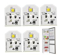 Wr55x11132 LED de repuesto para luz de refrigerador, 5 unidades de bombillas prácticas de bajo consumo para refrigerador, reemplace WR55X11132 3033142 WR55X25754 WR55X26486 PS4704284 EAP12172918