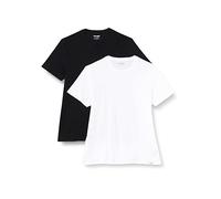 Wrangler 2 Pack tee Camiseta, Black 5, L para Hombre
