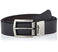 Wrangler 2 Sided Belt Cinturón, Negro, 85 cm para Hombre