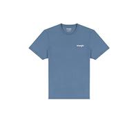 Wrangler Sign Off tee Captains Blue-Pack de 2 Camiseta, X-Large para Hombre