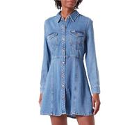 Wrangler A Line Shirt Dress Vestido Informal, Socios, M para Mujer